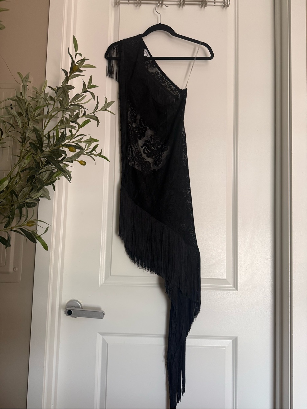 Jaded London poncho dress with tassels